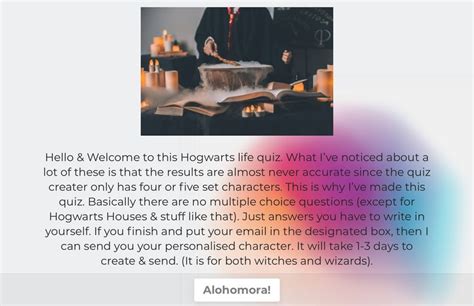 hogwarts life quiz